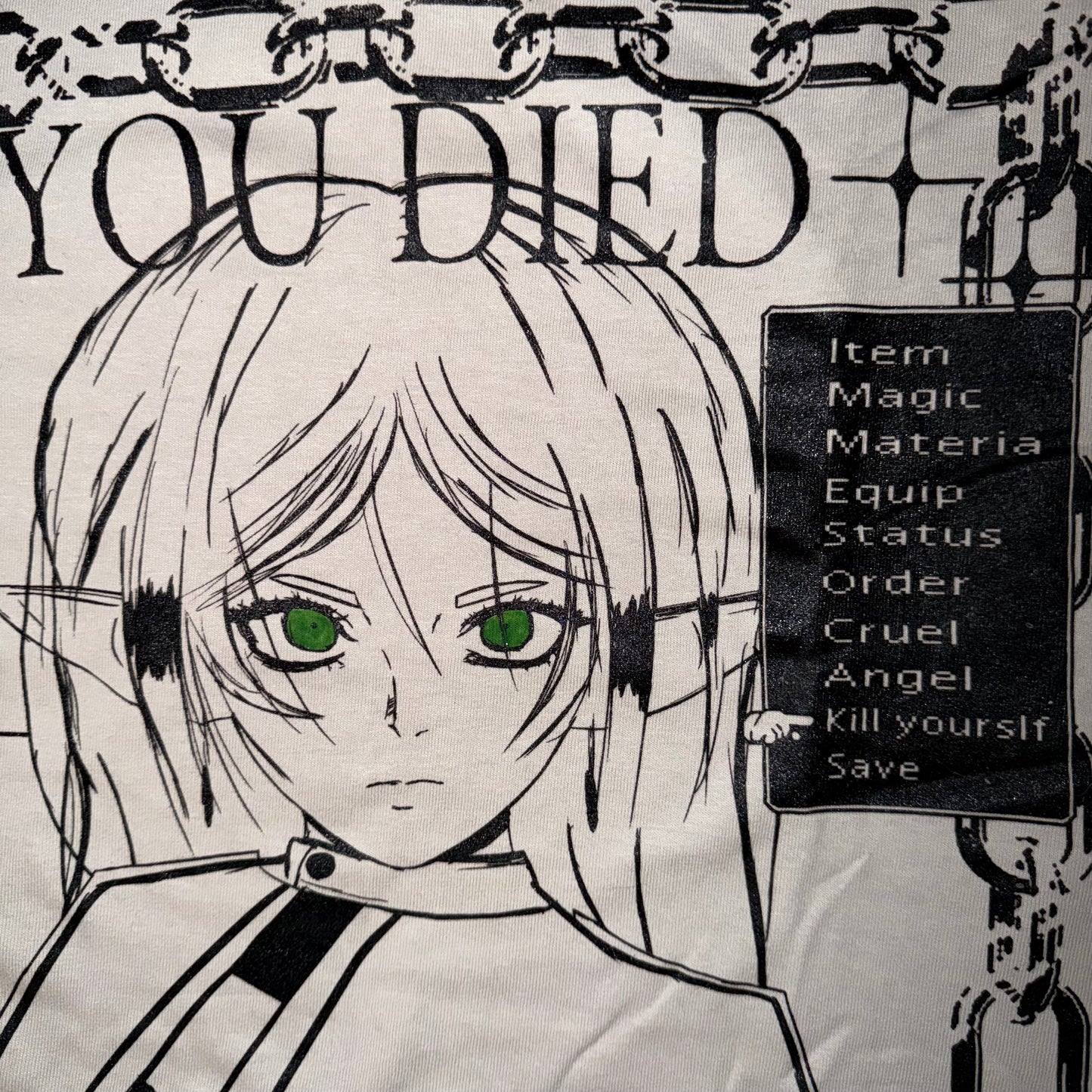 You died
